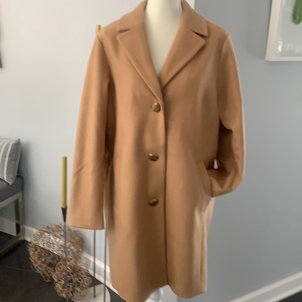 Gap tan long oversized coat